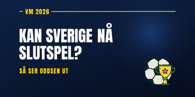 Kan Sverige gå vidare från Grupp F? Så ser oddsen ut
