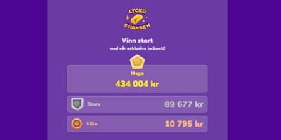 Lyckochansen – Tre progressiva jackpottar med garanterad vinstchans