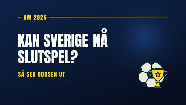 Kan Sverige gå vidare från Grupp F? Så ser oddsen ut