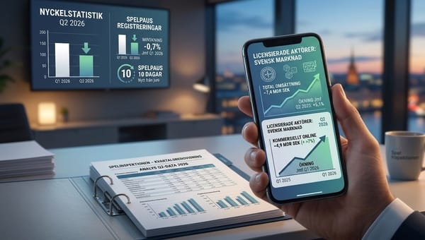 Så mycket omsatte spelmarknaden 2:a kvartalet 2026