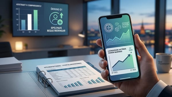 Så mycket omsatte spelmarknaden 1:a kvartalet 2026
