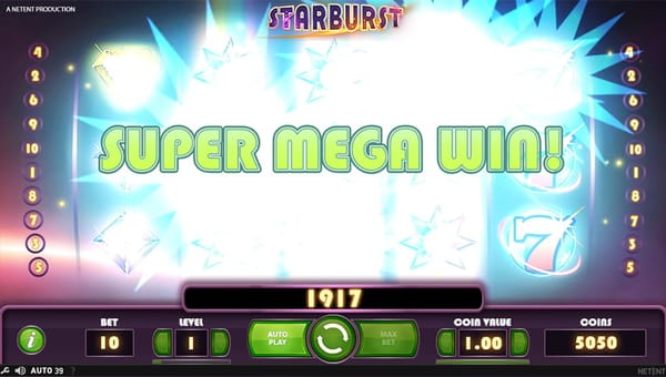 16 miljoner i progressiv vinst på Starburst