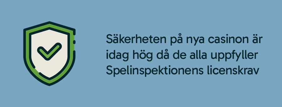 Säkert att spela på nya casinon