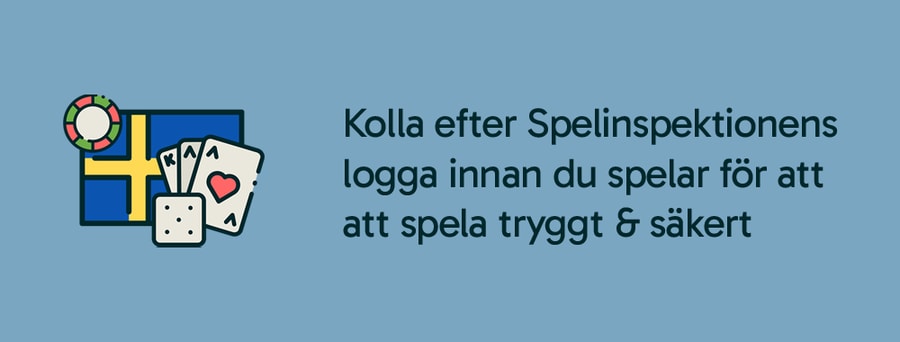 Spela tryggt & säkert med svensk licens