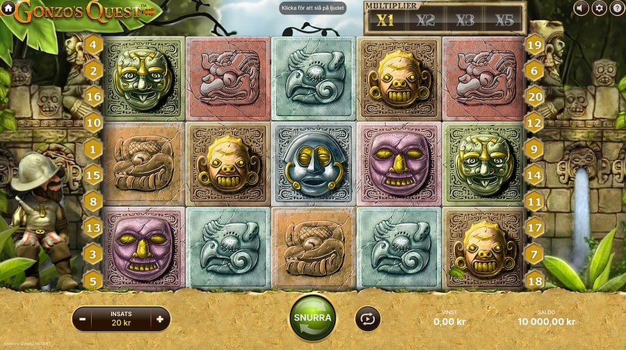 Gonzo's Quest från NetEnt
