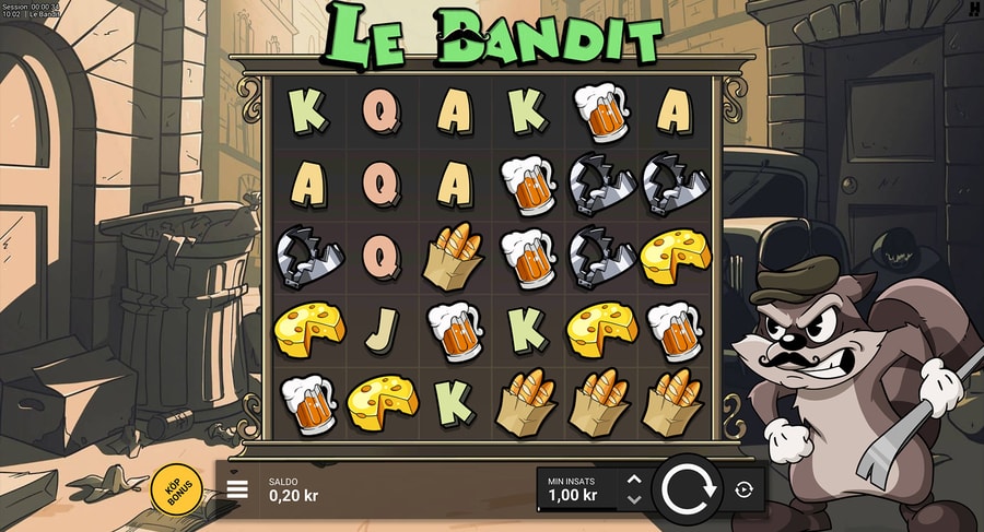 Le Bandit slot design