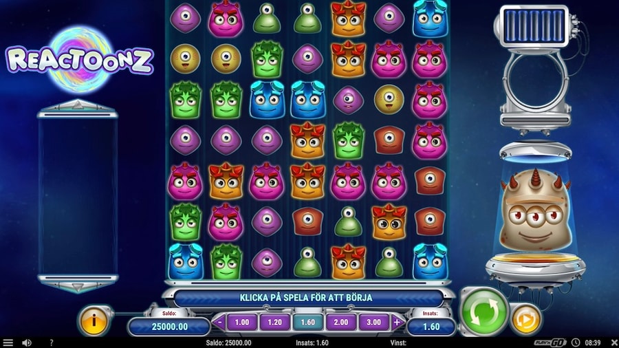 Reactoonz från Play'N GO