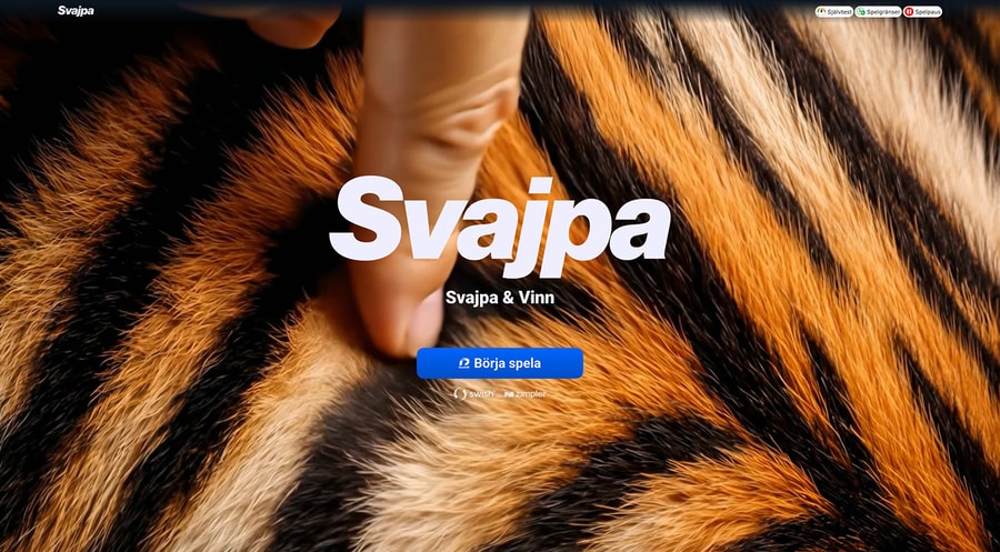 Svajpa Casino screenshot