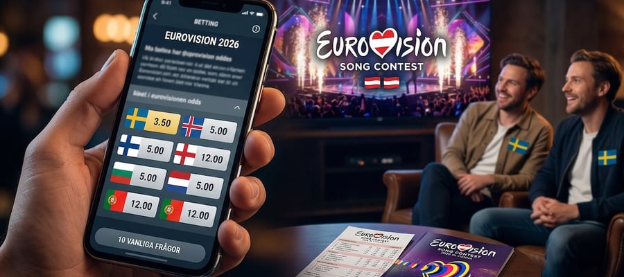 10 vanliga frågor om betting på Eurovision 2026