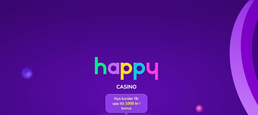 Efterlängtad välkomstbonus på 100 % hos Happy Casino