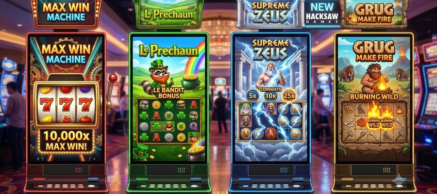 Max Win Machine - och 3 andra nyheter från Hacksaw Gaming