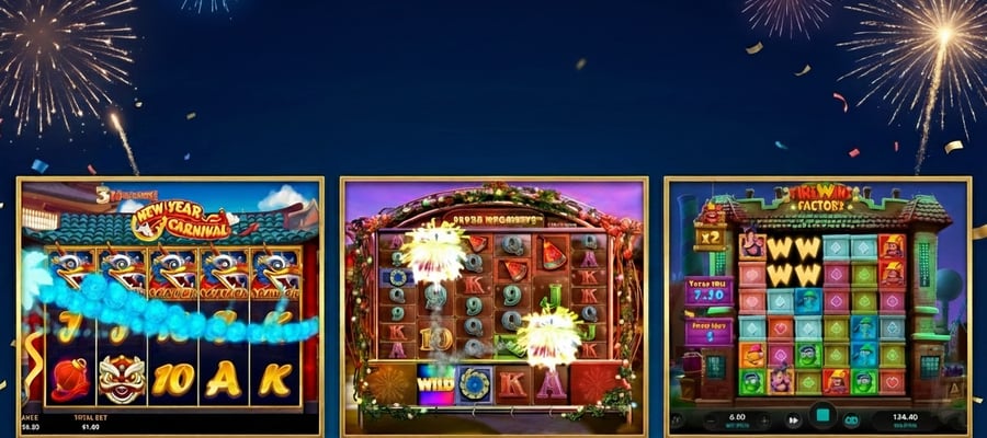 Fira in det nya året med tematiska nyårsslots