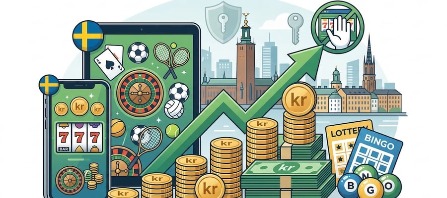 Så mycket omsatte svenska spelbolag med licens 2025