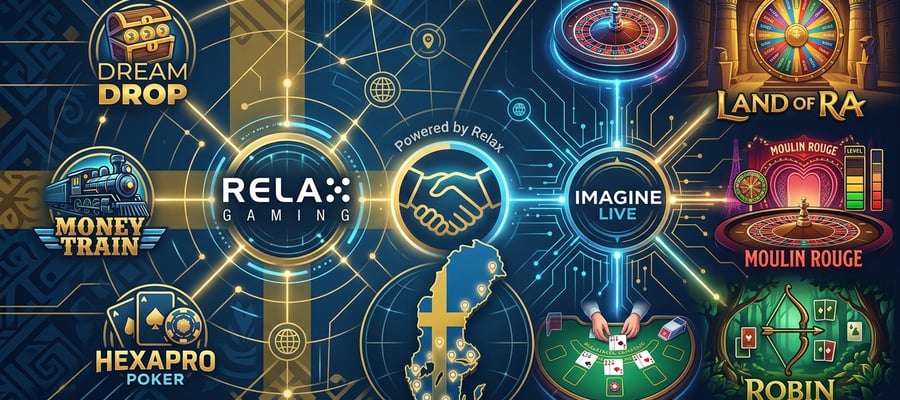 Samarbete med Imagine Live ger Relax Gaming fler livespel