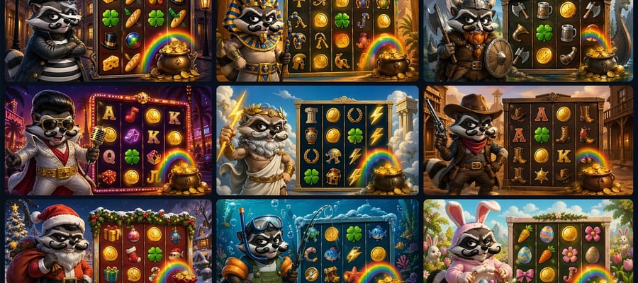 Mött tvättbjörnen Smokey i Hacksaws Le Bandit-spel?