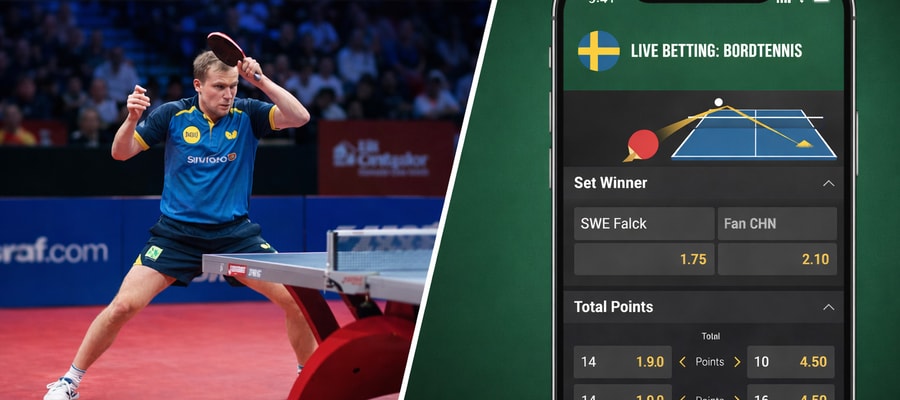 Starkt år för svensk bordtennis – så funkar betting på pingis