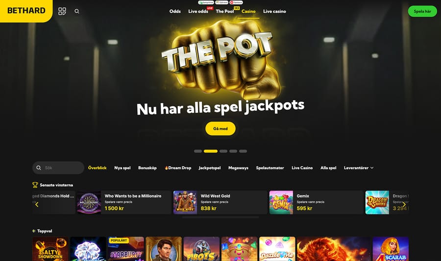 Casinolobbyn hos Bethard