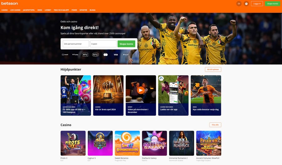 Betsson Screenshot