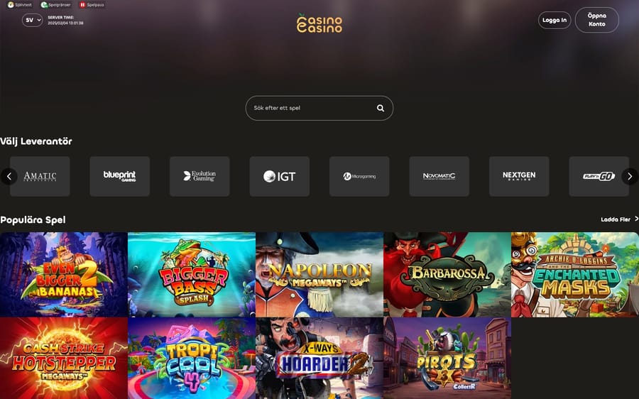 Casinosidan hos CasinoCasino