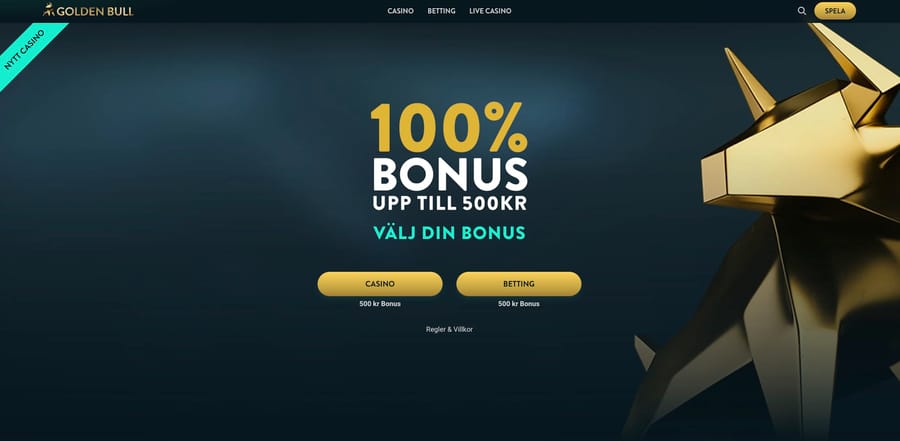 Golden Bull startsida