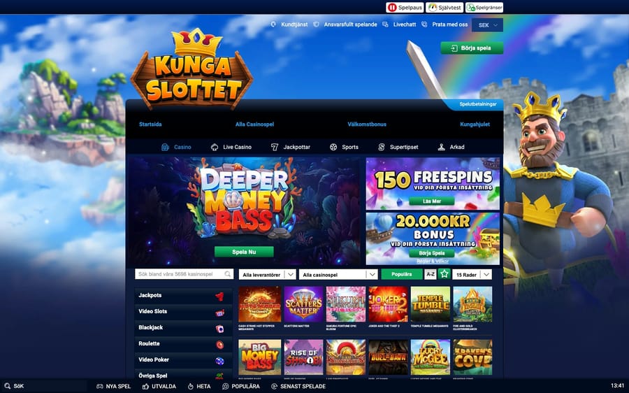 Kungaslottet startsida