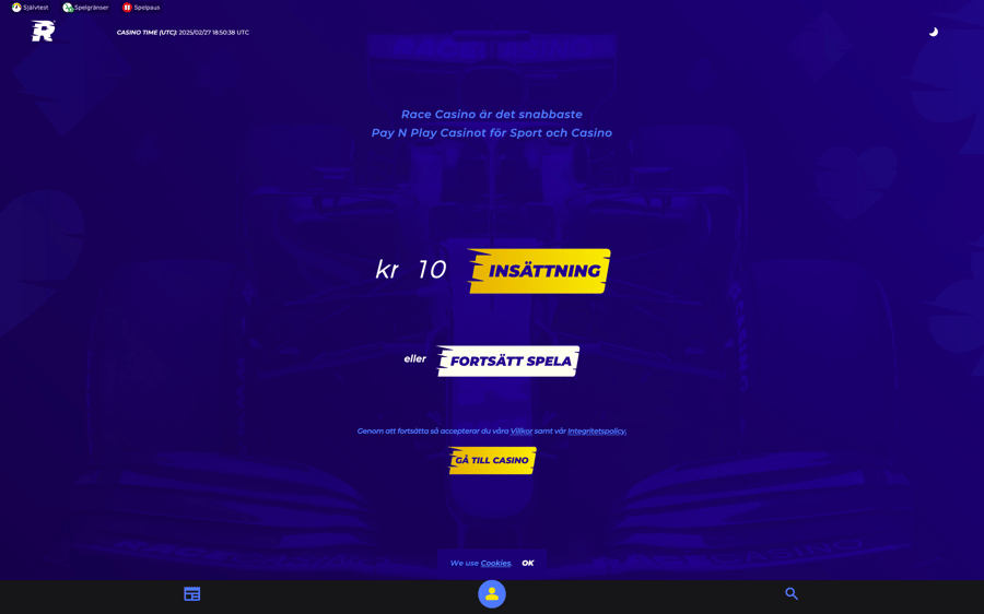 Race Casinos startsida