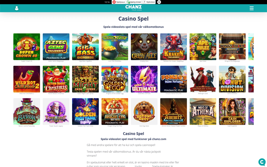 Slots hos Chanz