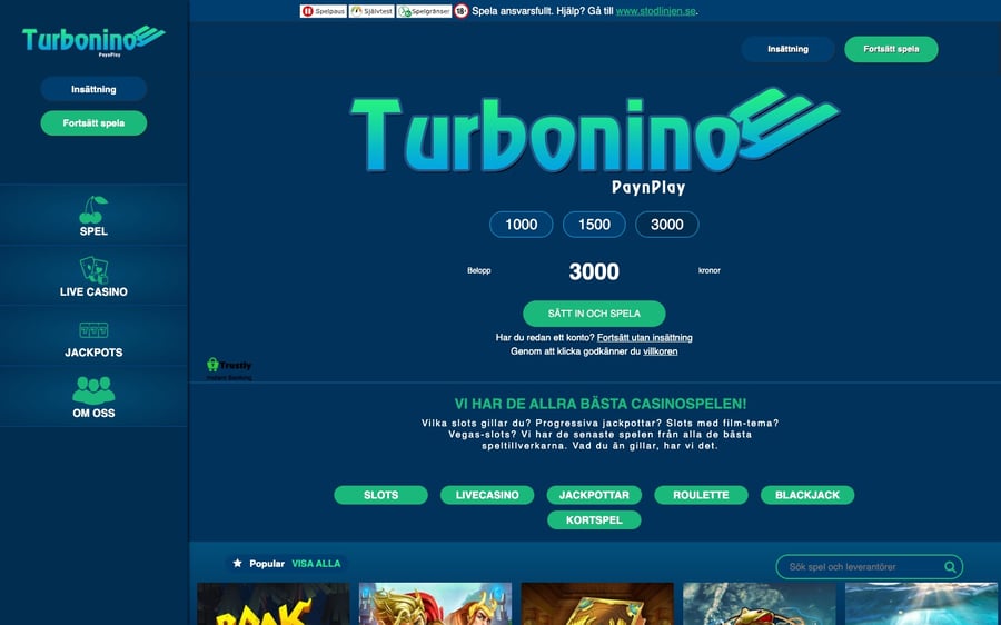 Turbonino Startsida